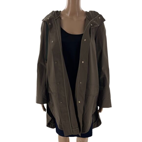 Cuyana Brown Hooded Coat - Picture 6 of 12